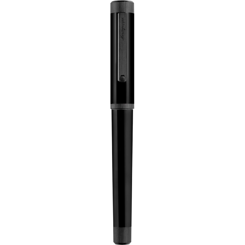 Montegrappa Zero IP Fountain Pen Ultra-Black - Medium steel nib