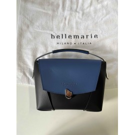 Borsa donna in pelle Bellemarie Spazi small blu