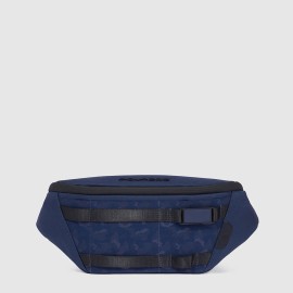 Piquadro Bum Bag in recycled fabric Blue CA6167FX/BLU