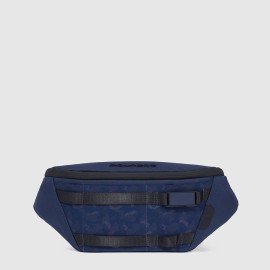 Piquadro Bum Bag in recycled fabric Blue CA6167FX/BLU