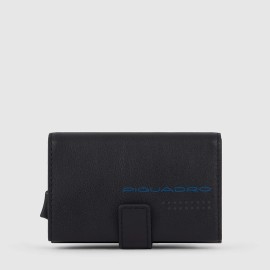 Porta carte di credito in metallo Piquadro Blue Square PP5649B2R/MO