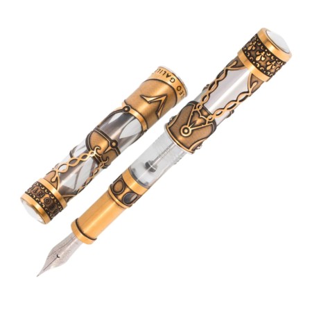 Visconti Penna stilografica Galileo Galilei pennino EF 18k