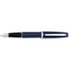 Penna stilografica Aurora Style Blu finiture cromate pennino F E12-CB