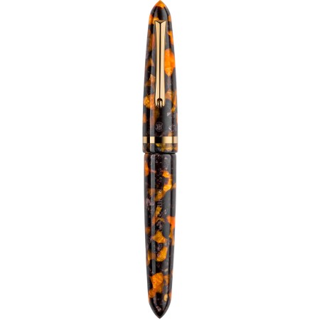 Montegrappa Venetia Fountain Pen Havana Amber 14k F nib