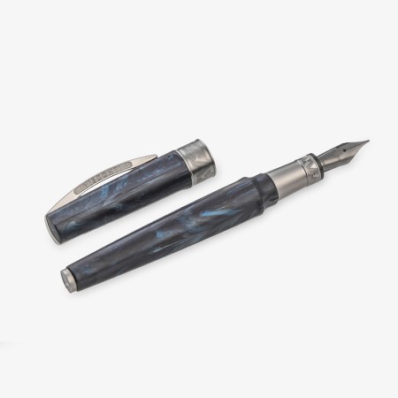 Visconti Mirage Mythos Poseidon Fountain Pen, B nib Blue/black