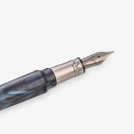 Visconti Mirage Mythos Poseidon Fountain Pen, B nib Blue/black