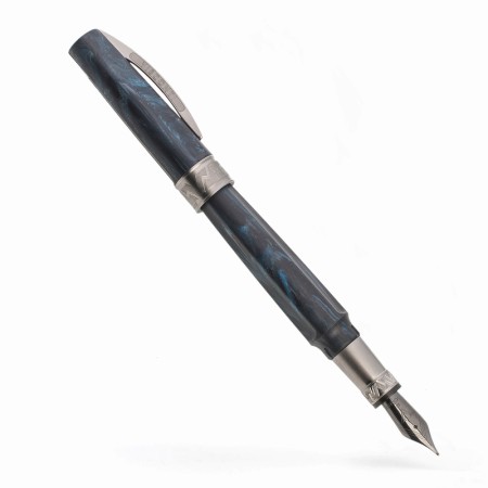 Visconti Mirage Mythos Poseidon Fountain Pen, B nib Blue/black