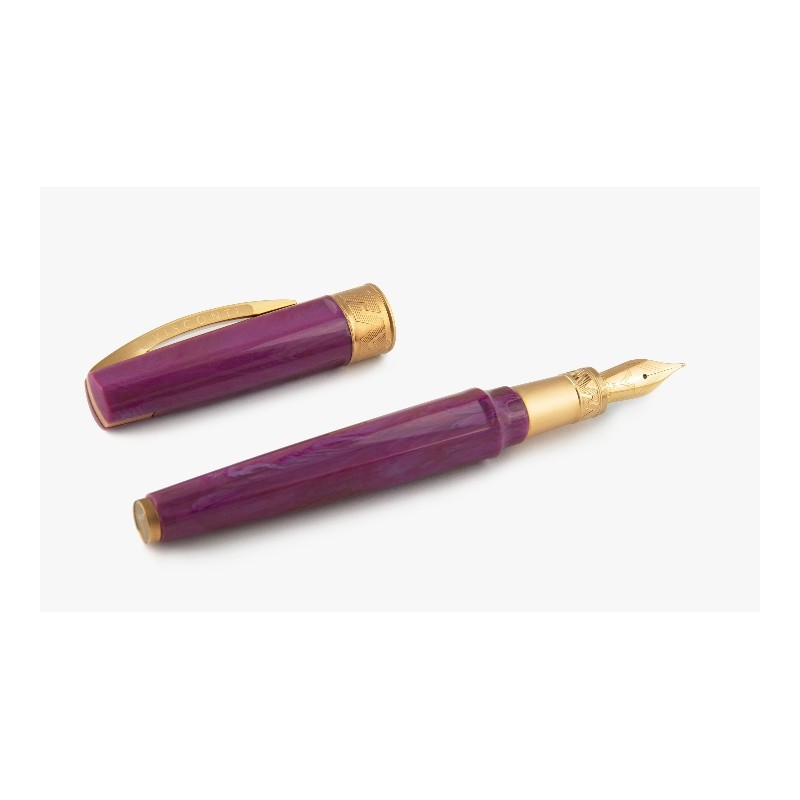 Visconti  Mirage Mythos Afrodite fountain pen, F Violet/Bronze nib