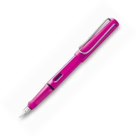 Set Lamy - penna stilografica Safari rosa F + taccuino softcover A5 rosa