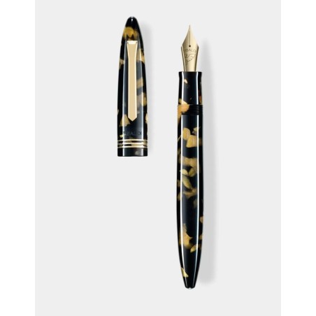 Penna stilografica Tibaldi Bononia Black Gold Pennino M