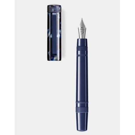 Penna stilografica Tibaldi Perfecta Blu Stonewash F