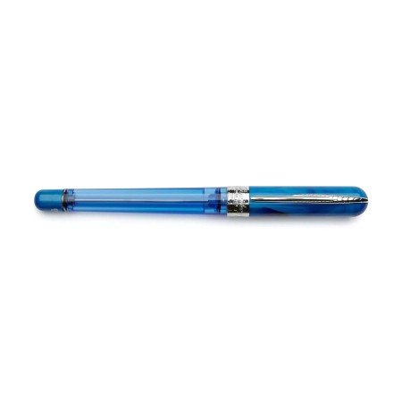 Pineider Avatar Twin Tank Touchdown Fountain Pen Neptune Blue FP EF