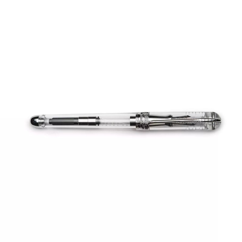 Penna stilografica Pineider Avatar UR Demo Metal Clear - Pennino EF SFAE0PP3401438