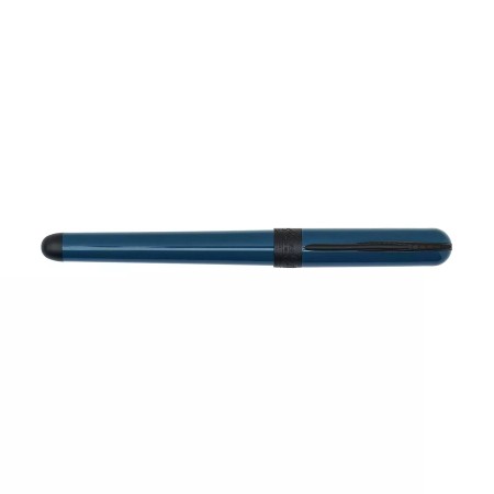 Pineider Avatar UR 光面和黑色镶边青金石蓝色 FP M 钢笔