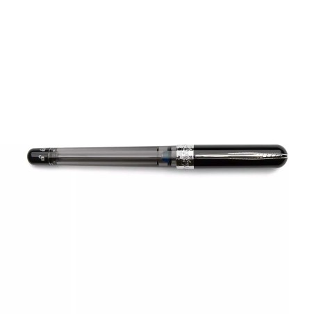 Pineider Avatar UR Twin Tank Touchdown Fountain Pen Grapene Black FP EF