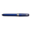 Penna Stilografica Pineider Full Metal Jacket Lightning Blue Pennino EF in oro 14 K