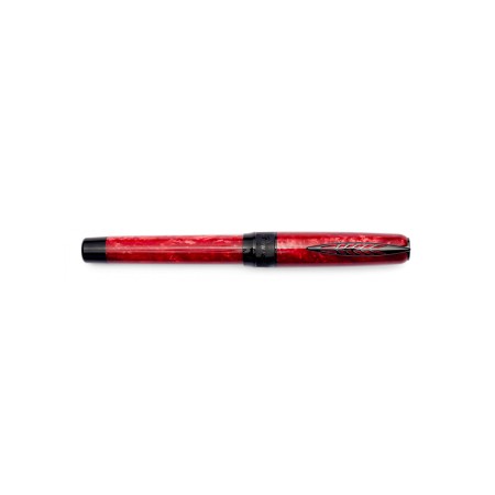 Penna stilografica Pineider LGB Rock Black Red FP F