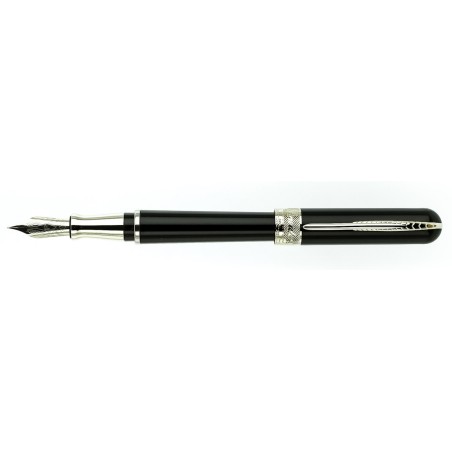 Pineider Avatar Black Fountain pen - Fine nib PP1401056ZA2