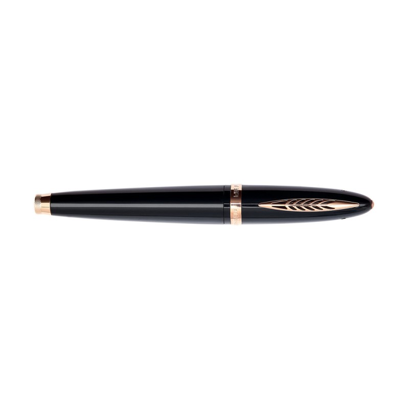 Pineider Penna Stilografica Tempi Moderni Black Rose Gold  - Pennino M SPP6001M623