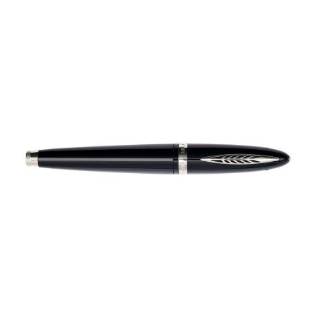 Pineider Penna Stilografica Tempi Moderni Black Palladium- Pennino M