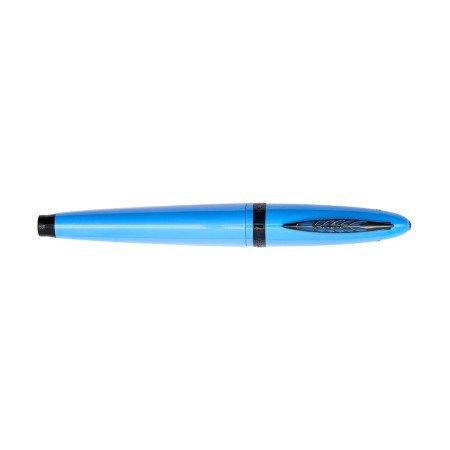 Pineider Tempi Moderni Fountain Pen Blue/Black - Pennino F