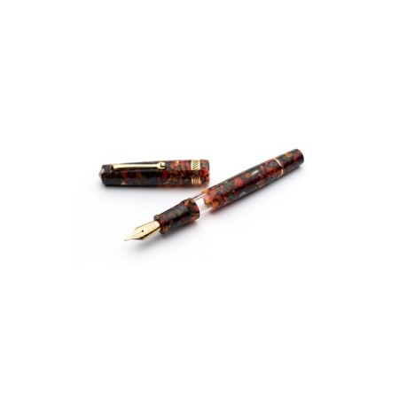 Leonardo Momento Magico Millefiori Fountain Pen Gold trims Fine nib