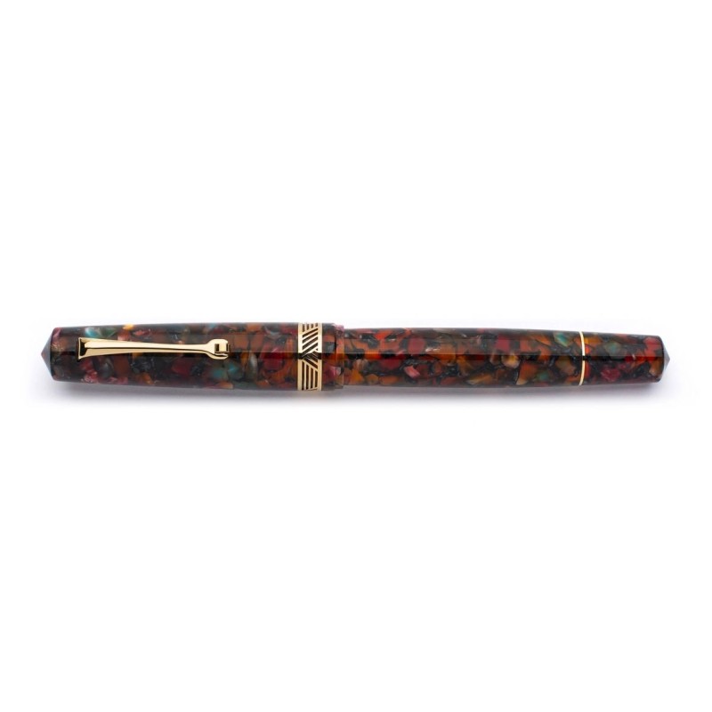 Leonardo Momento Magico Millefiori Fountain Pen Gold trims Fine nib