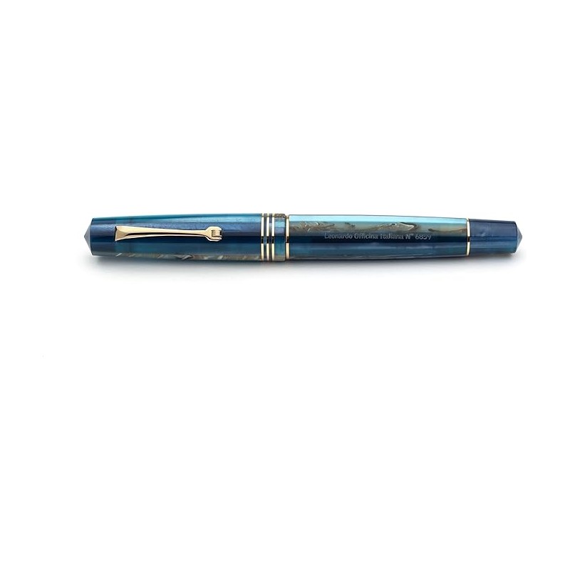 Leonardo Momento Zero Hawaii Fountain Pen Gold trims Fine nib