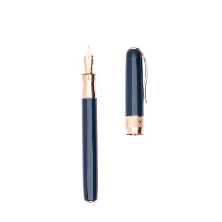 Penna stilografica Classic rose gold Trims Peacock pennino F