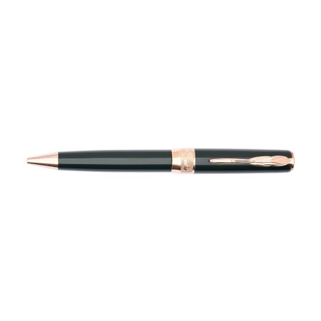 Pineider Classic Ballpoint Pen Green Rose Gold Trims