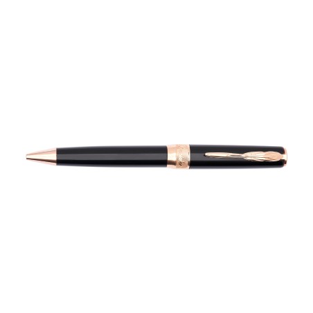 Penna a sfera Classic rose gold Trims black