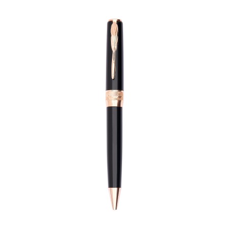 Penna a sfera Classic rose gold Trims black