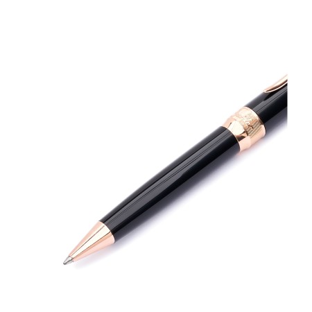 Penna a sfera Classic rose gold Trims black