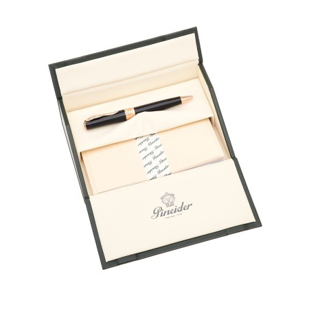 Penna a sfera Classic rose gold Trims black