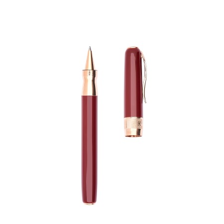 Penna Roller Pineider Classic Bordeaux Rose Gold Trims