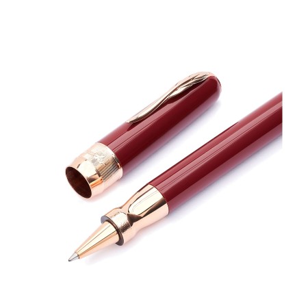 Penna roller Classic rose gold Trims Bordeaux