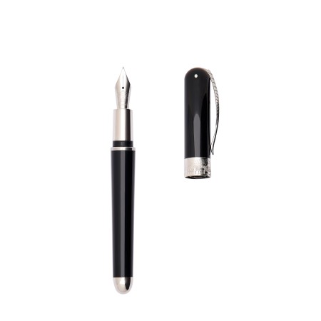 Penna stilografica Avatar UR mini Palladium Trims Black pennino F