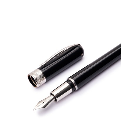 Penna stilografica Avatar UR mini Palladium Trims Black pennino F