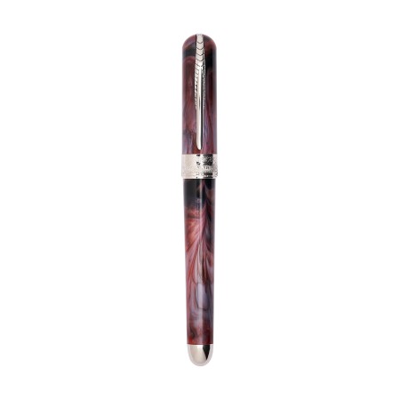 Penna stilografica Pineider Avatar UR Mini  Red Onyx Palladium pennino F