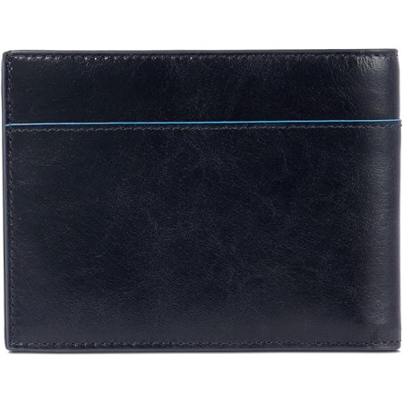 Piquadro Leather Men's Wallet Blue Square Revamp Blue