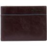 Piquadro Leather Men's Wallet Blue Square Revamp Mogano