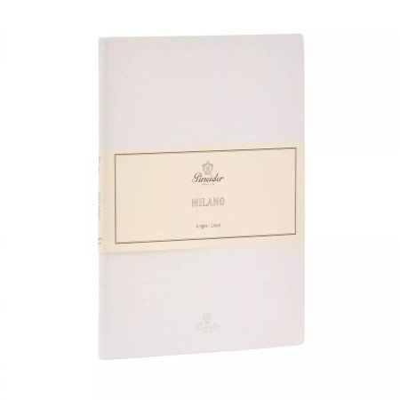 Pineider Taccuino a righe Notes Milano Pure white 14,5x21 cm CNR1S099107380