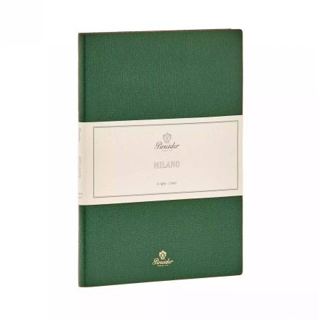 Pineider Taccuino a righe Notes Milano Green 14,5x21 cm CNR1S099107374