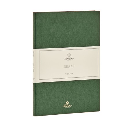 Pineider Taccuino a righe Notes Milano Green 19x25 cm CNL1S099108374