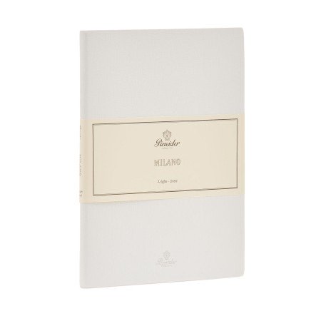 Pineider Taccuino a righe Notes Milano Pure white 19x25 cm CNL1S099108380