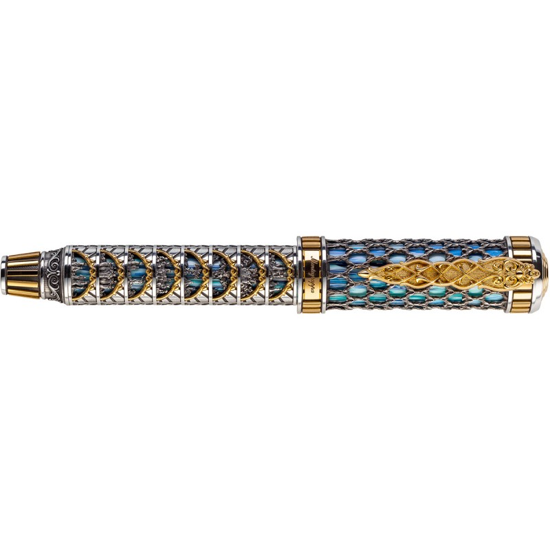 Montegrappa Dante Alighieri Fountain pen Paradiso Silver - Fine nib