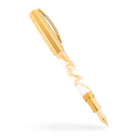 Visconti Il Magnifico Fountain Pen Calacatta Gold F nib Limited Edition