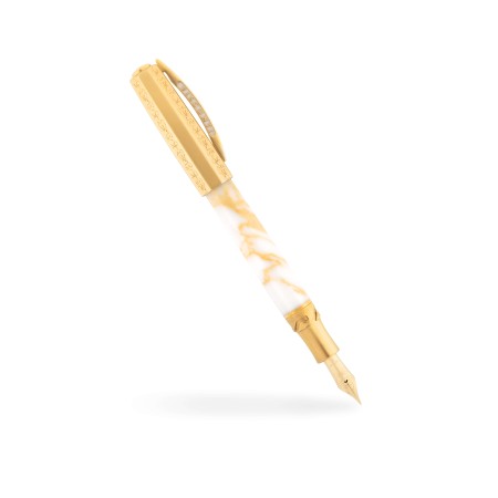 Visconti Il Magnifico Fountain Pen Calacatta Gold  EF nib Limited Edition