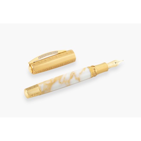 Visconti Il Magnifico Fountain Pen Calacatta Gold  EF nib Limited Edition