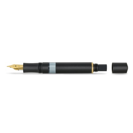 Penna Stilografica Kaweco Sport Piston Filler Starter Set Black/Gold Pennino F Edizione Speciale